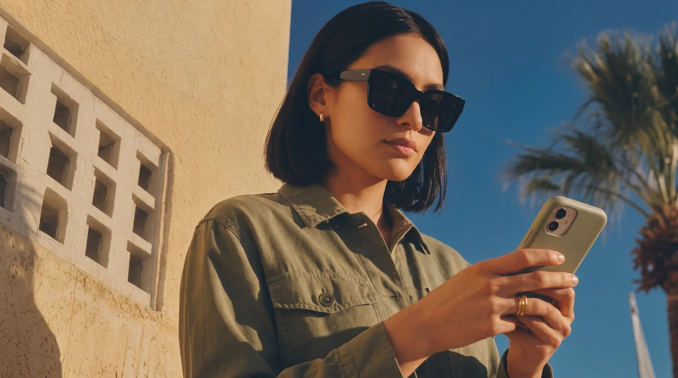 Paying with a phone at a card terminal