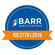 BARR-Zertifizierungen ISO 27701:2019 Abzeichen