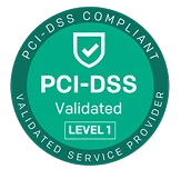 PCI DSS Level 1 verifiziertes Abzeichen