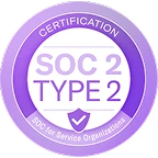 SOC 2 Typ 2 Zertifizierungsabzeichen